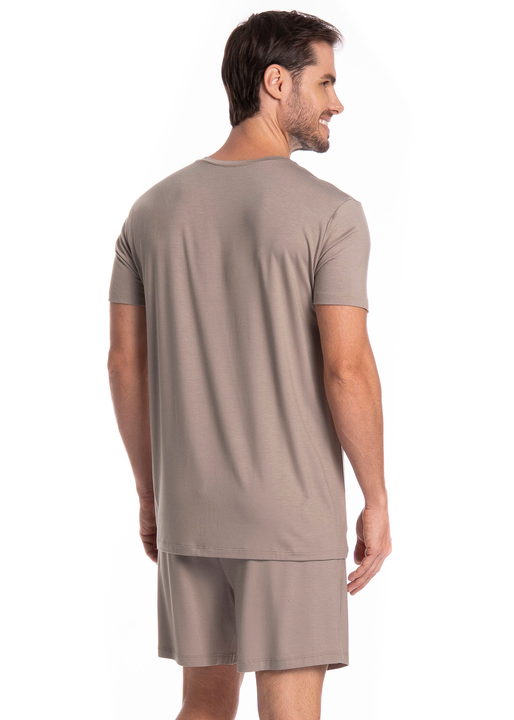 Camiseta Masculina Turim Tombini Bege - Imagem 2