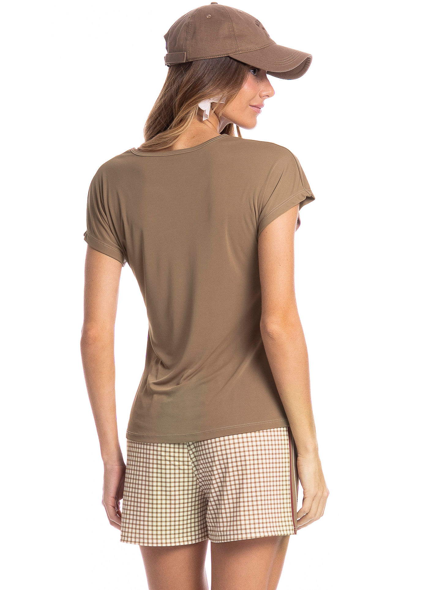 Pijama Feminino Curto Dogs Running Bege - Imagem 2