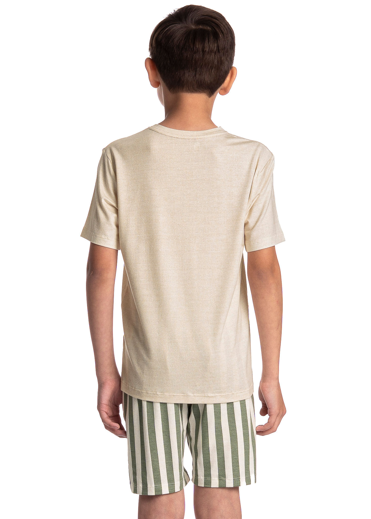 Pijama Infantil Masculino Curto Holiday Verde - Imagem 2
