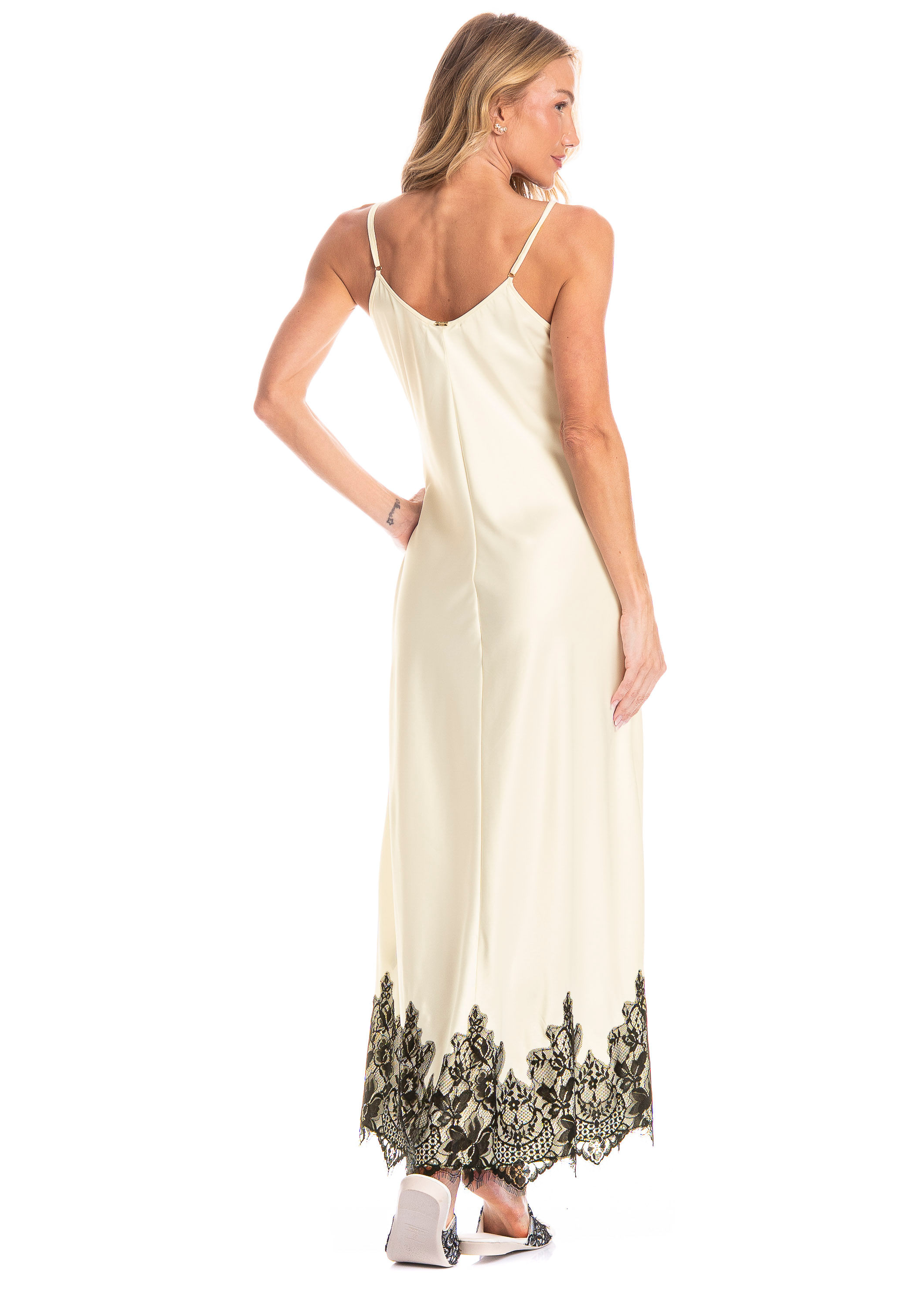 Camisola Feminina Longa Siena Alícia Branco - Imagem 2