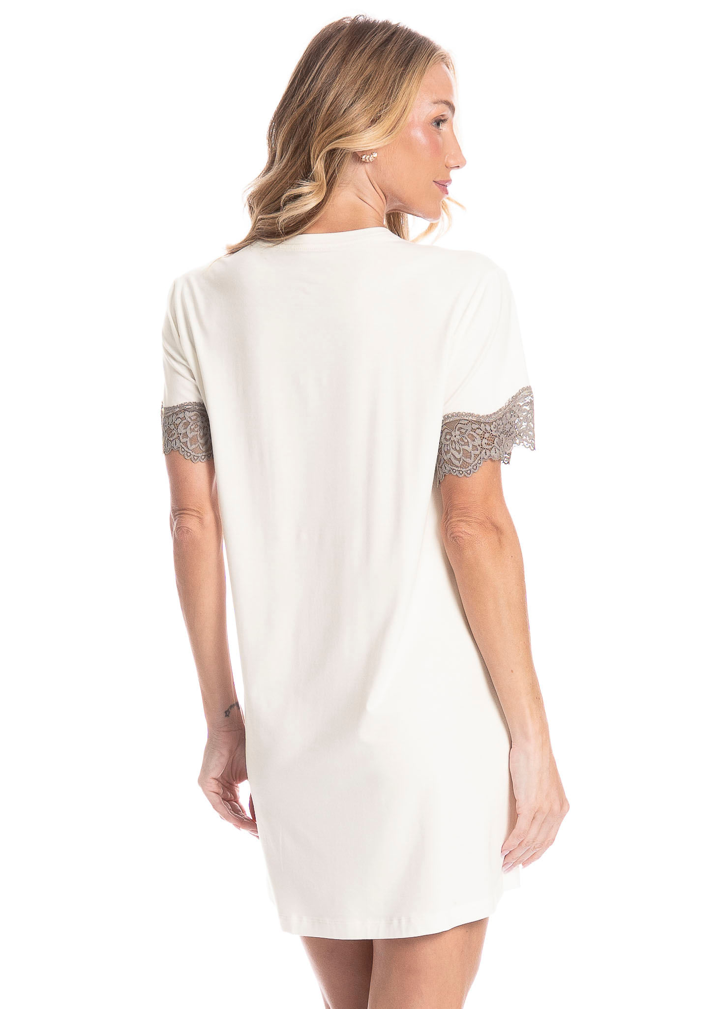 Camisão Feminino Sublime Branco - Imagem 2
