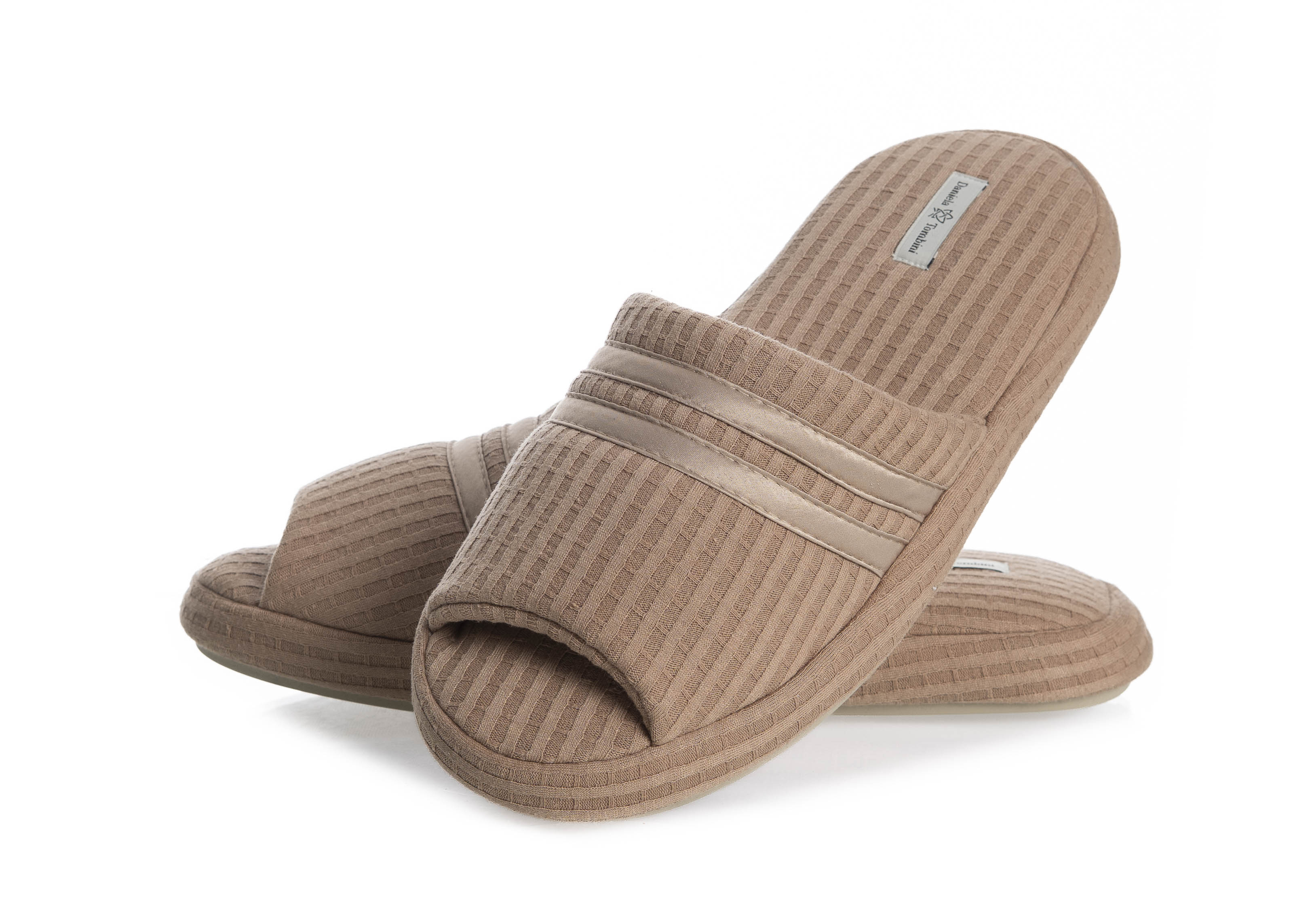 Chinelo Aberto Liss Piquet Marrom - Imagem 1