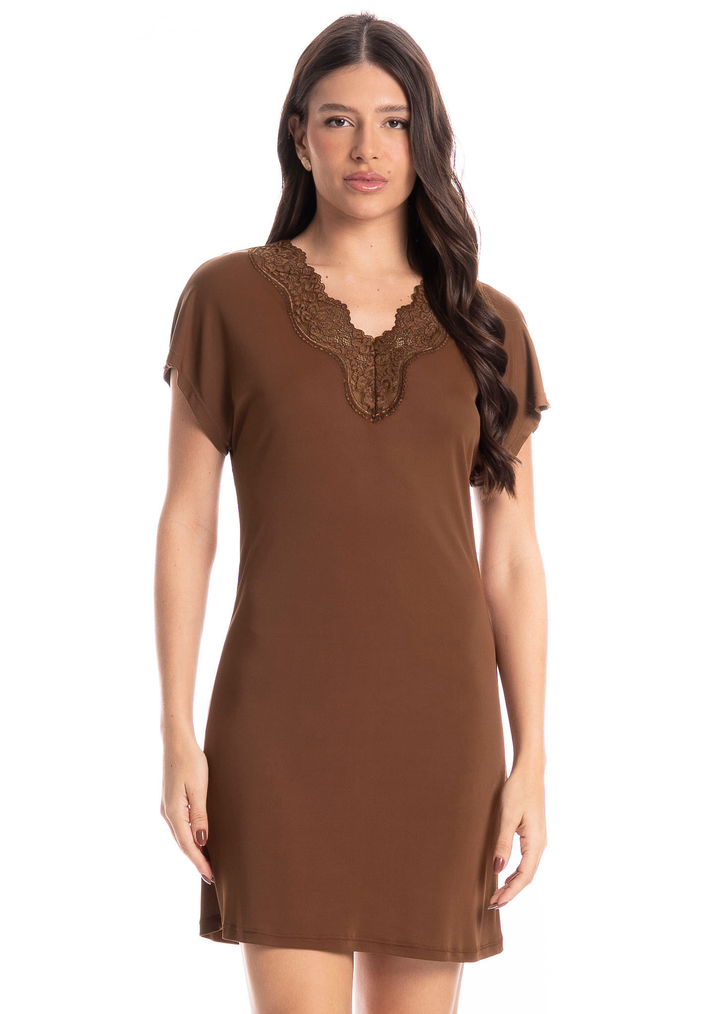 Camisão Feminino Biba Marrom - Imagem 1