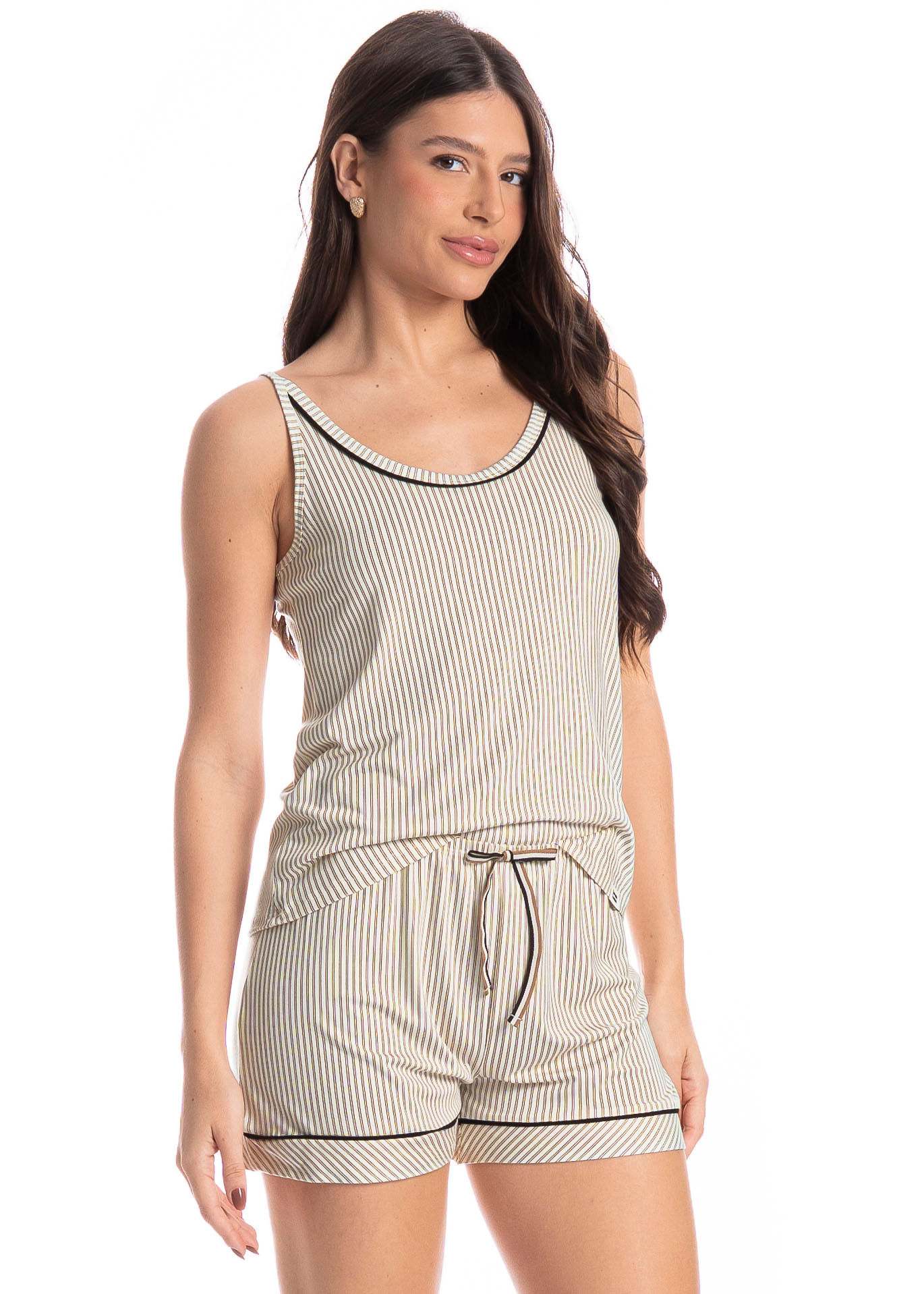 Short Doll Feminino Ginger Marrom - Imagem 1