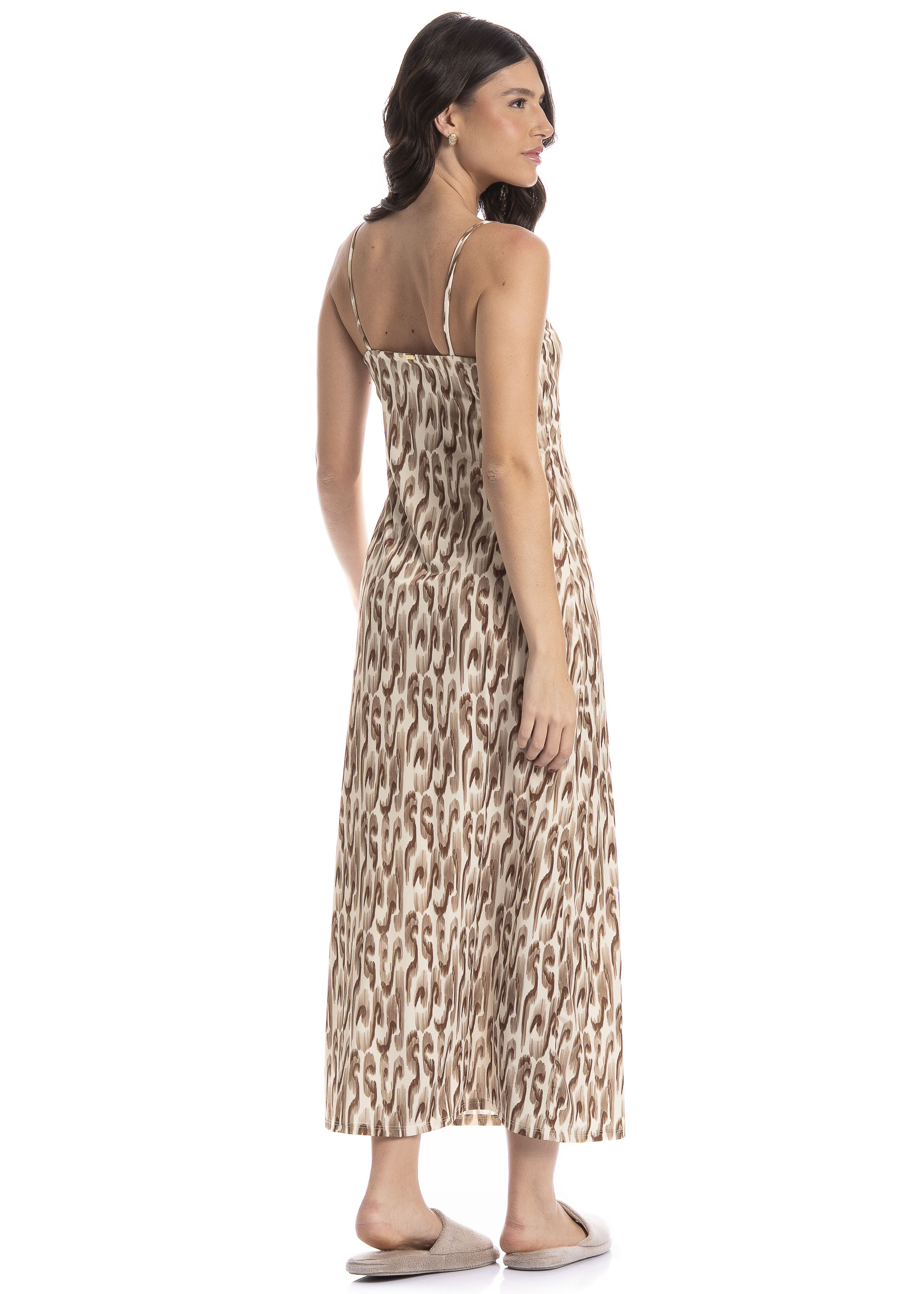 Vestido Feminino Longo Savage Marrom - Imagem 2