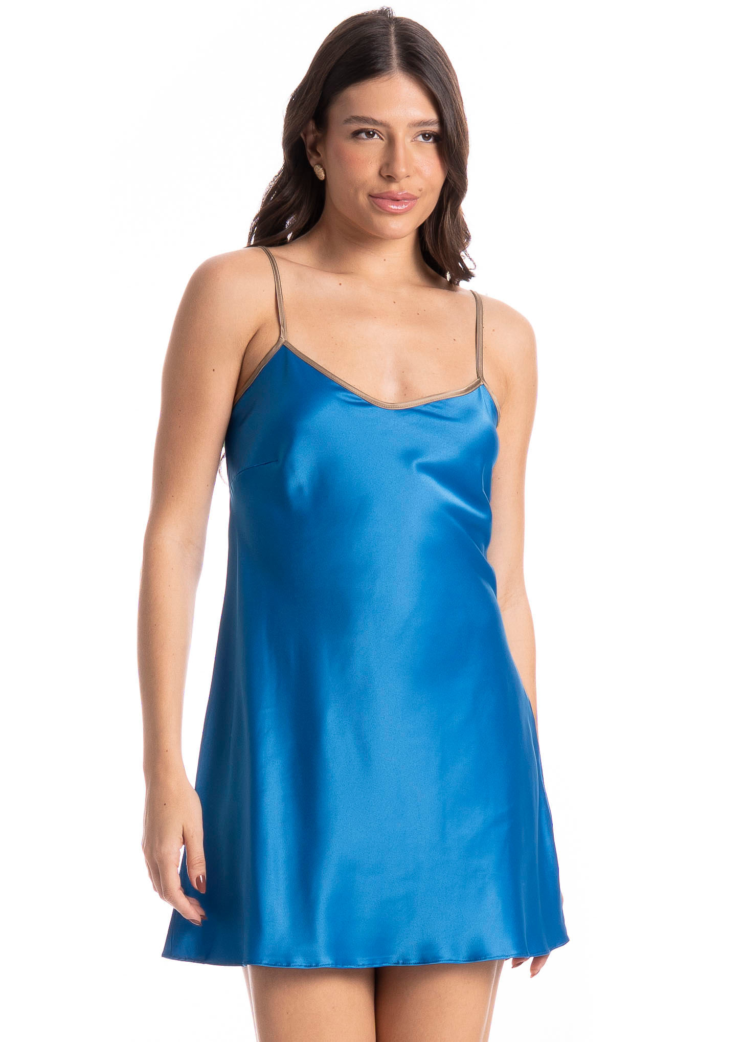 Camisola Feminina Tati Constanza Azul-2 - Imagem 1