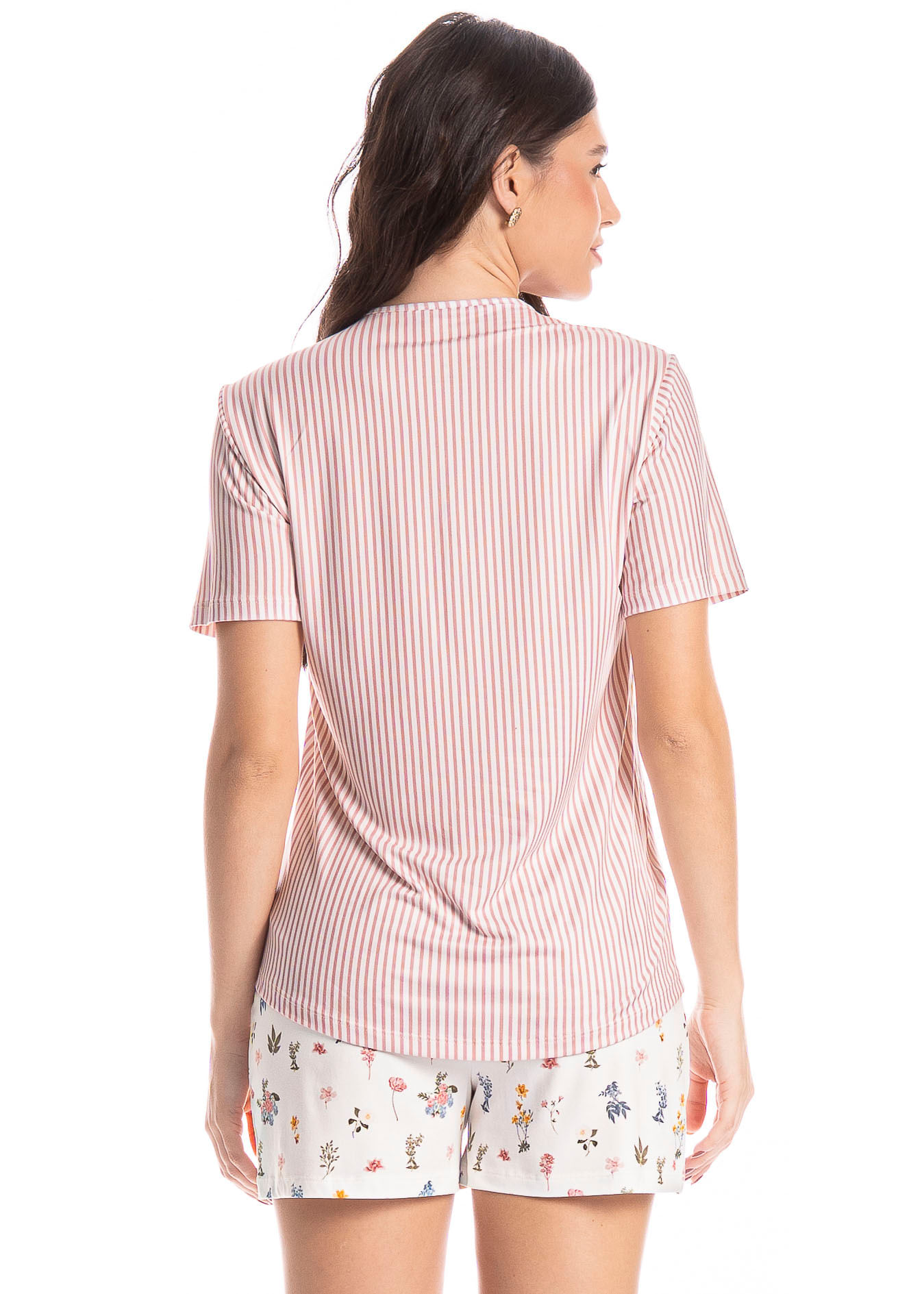 Pijama Feminino Curto Romantic Branco - Imagem 2