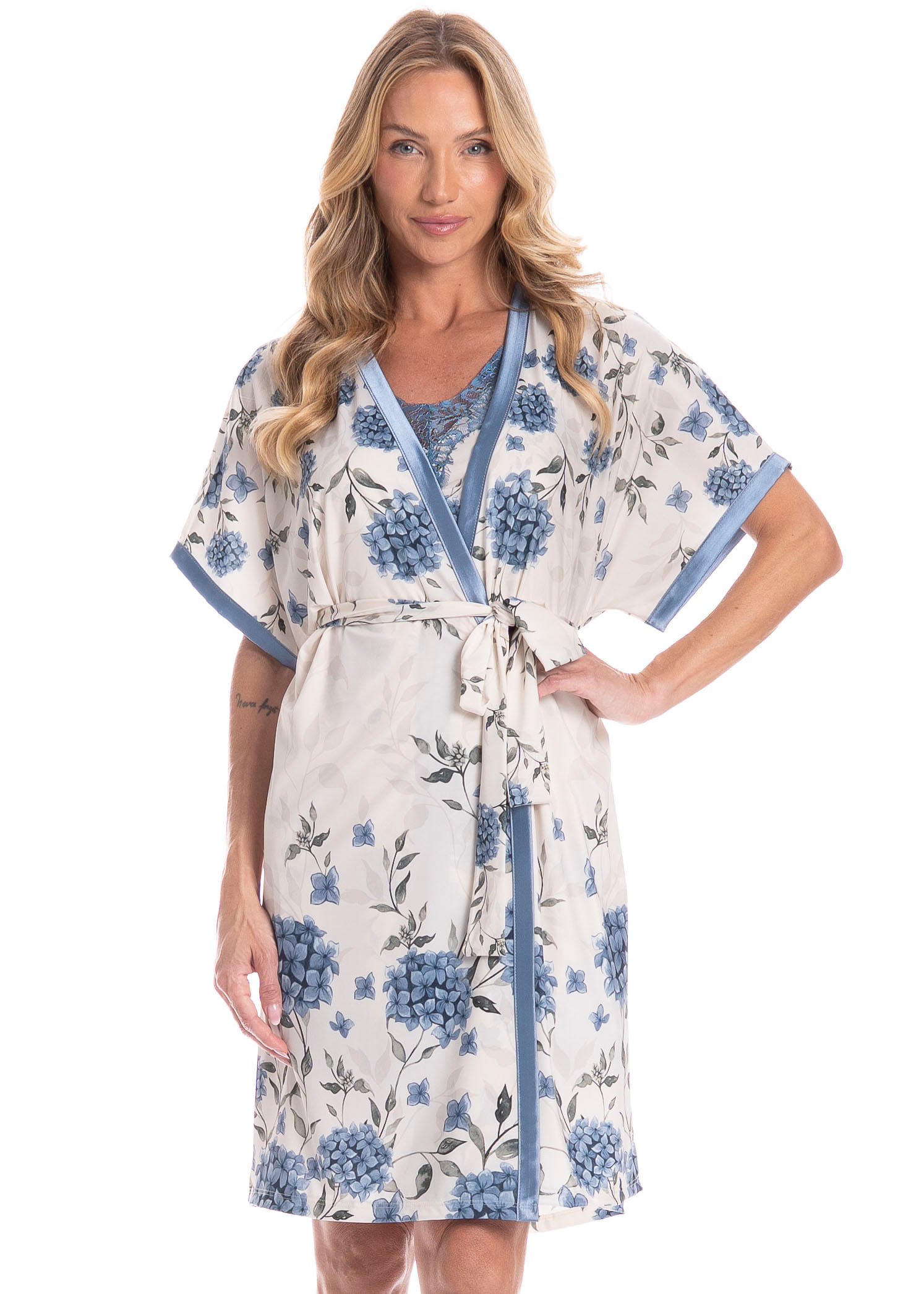 Robe Feminino Áurea Azul-2 - Imagem 1