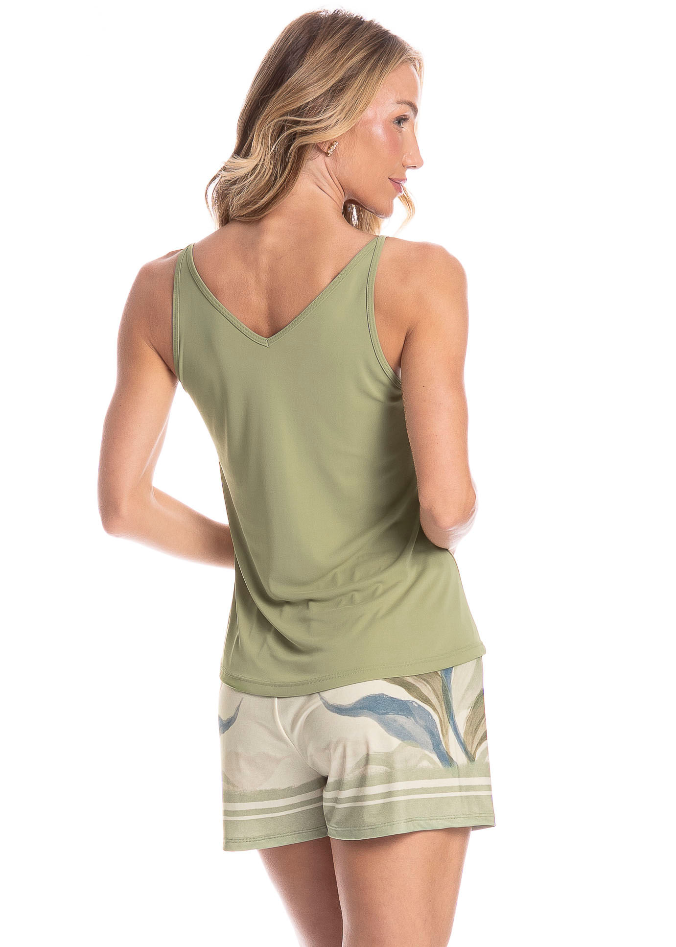 Short Doll Feminino Folha Verde - Imagem 2
