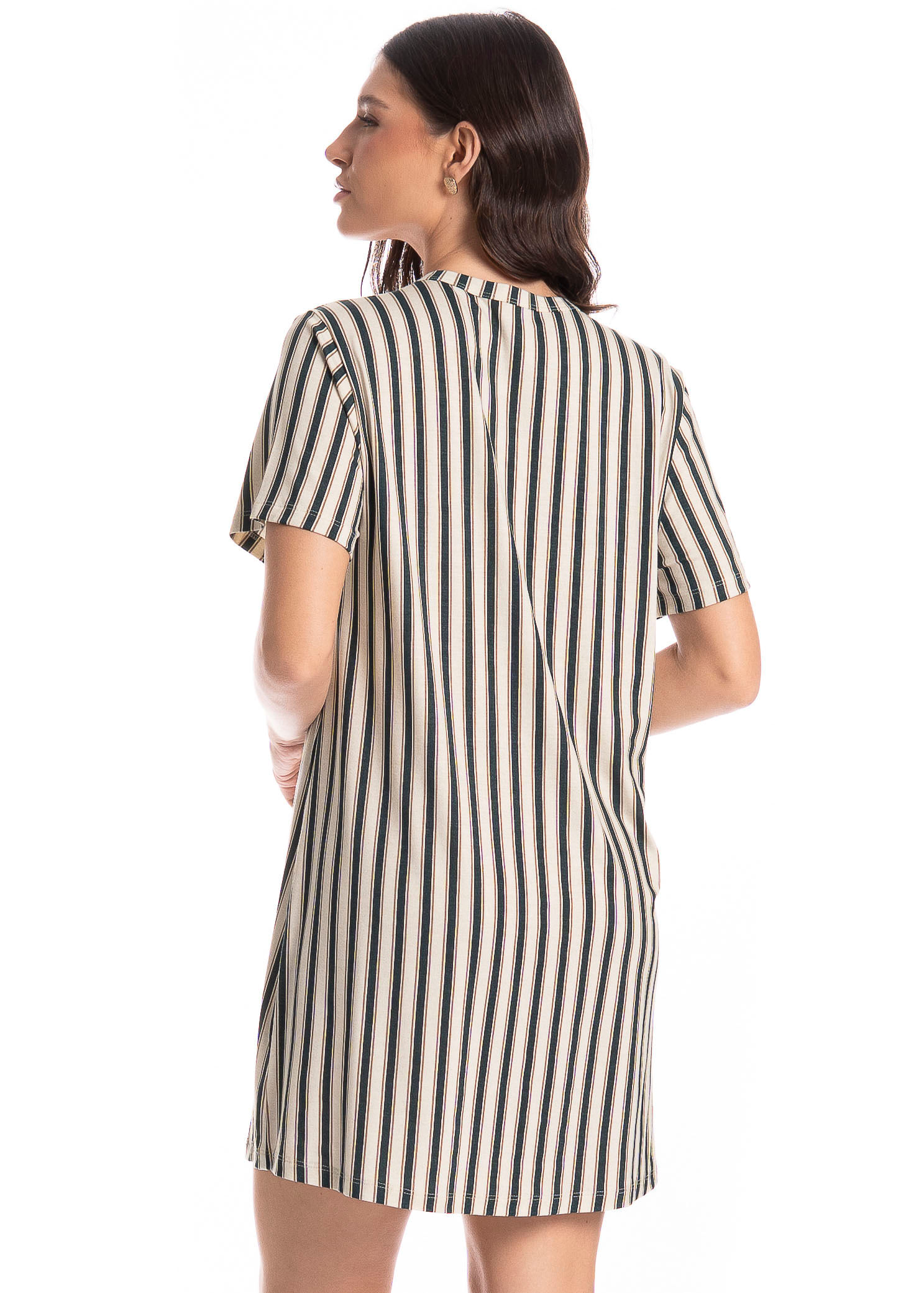 Camisão Feminino Leila Azul-marinho - Imagem 2