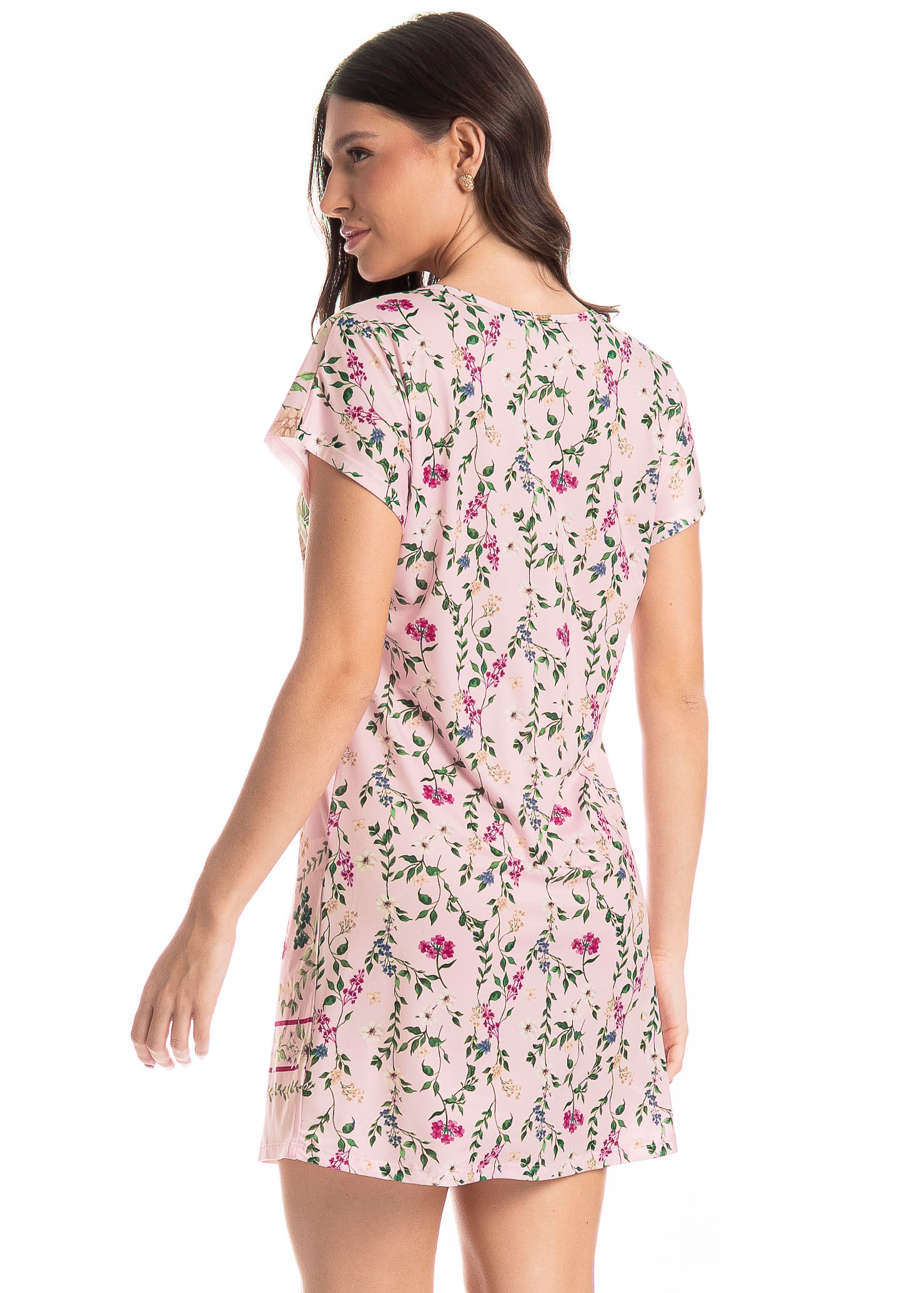 Camisão Feminino Flor Rosa-3 - Imagem 2