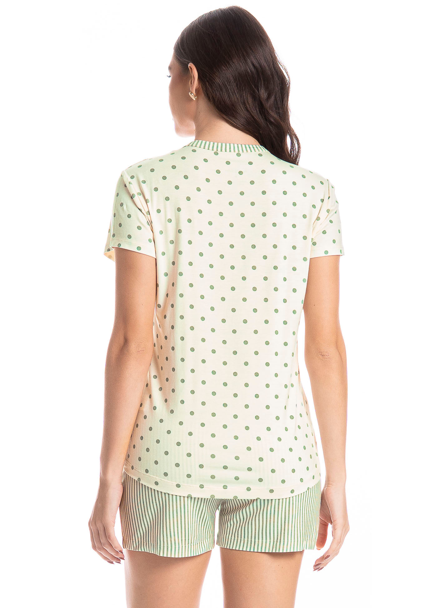 Pijama Feminino Curto Lola Verde - Imagem 2