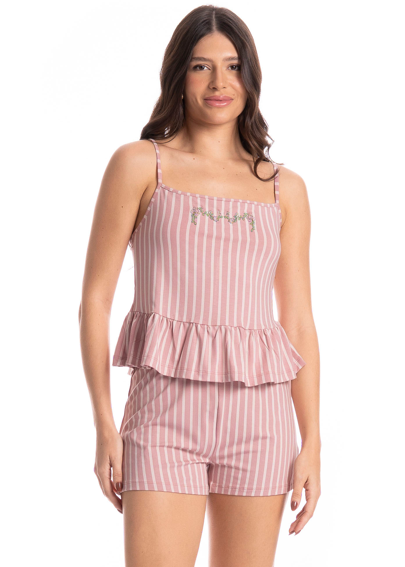 Short Doll Feminino Nina Rosa-3 - Imagem 1