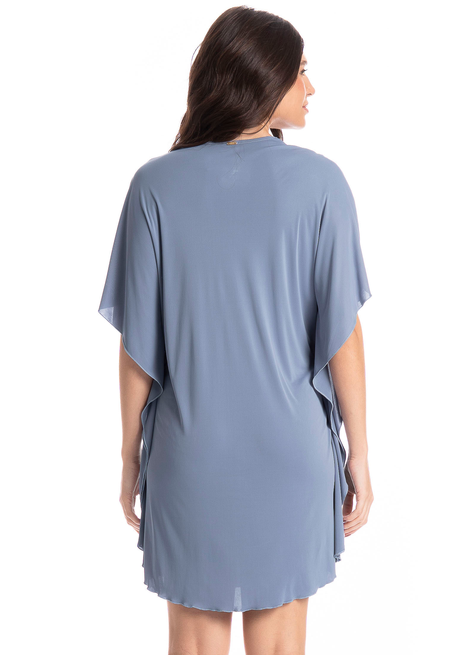Kaftan Curto Ana Azul - Imagem 2