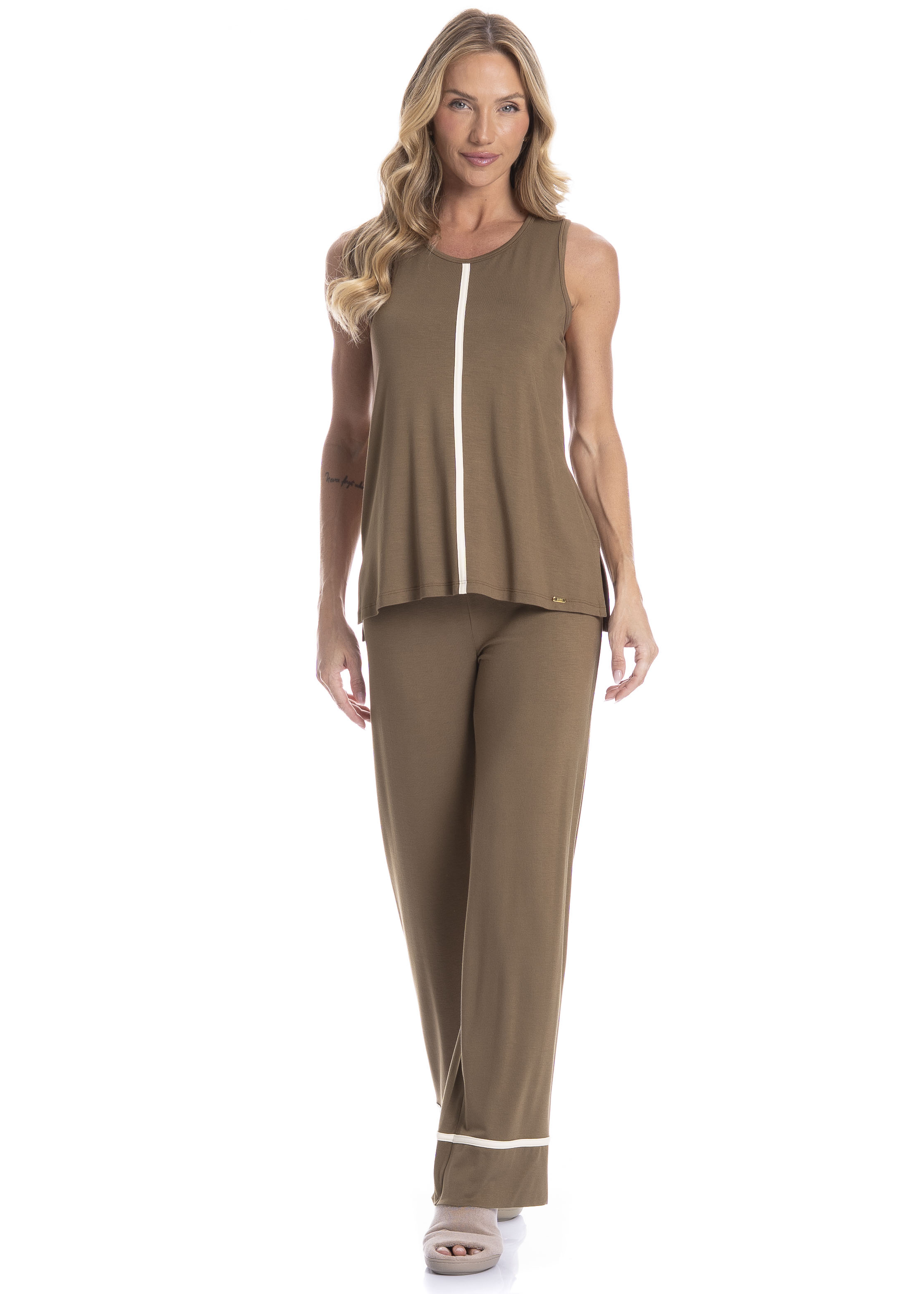 Conjunto Feminino Lara Marrom - Imagem 1