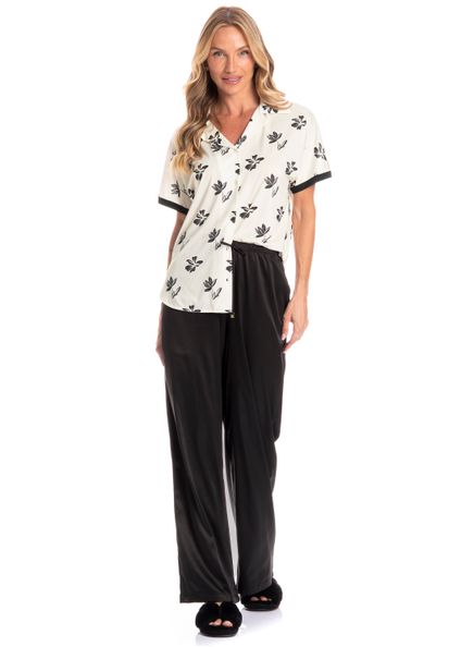 Conjunto Longo Feminino Ágatha Preto - Imagem 1
