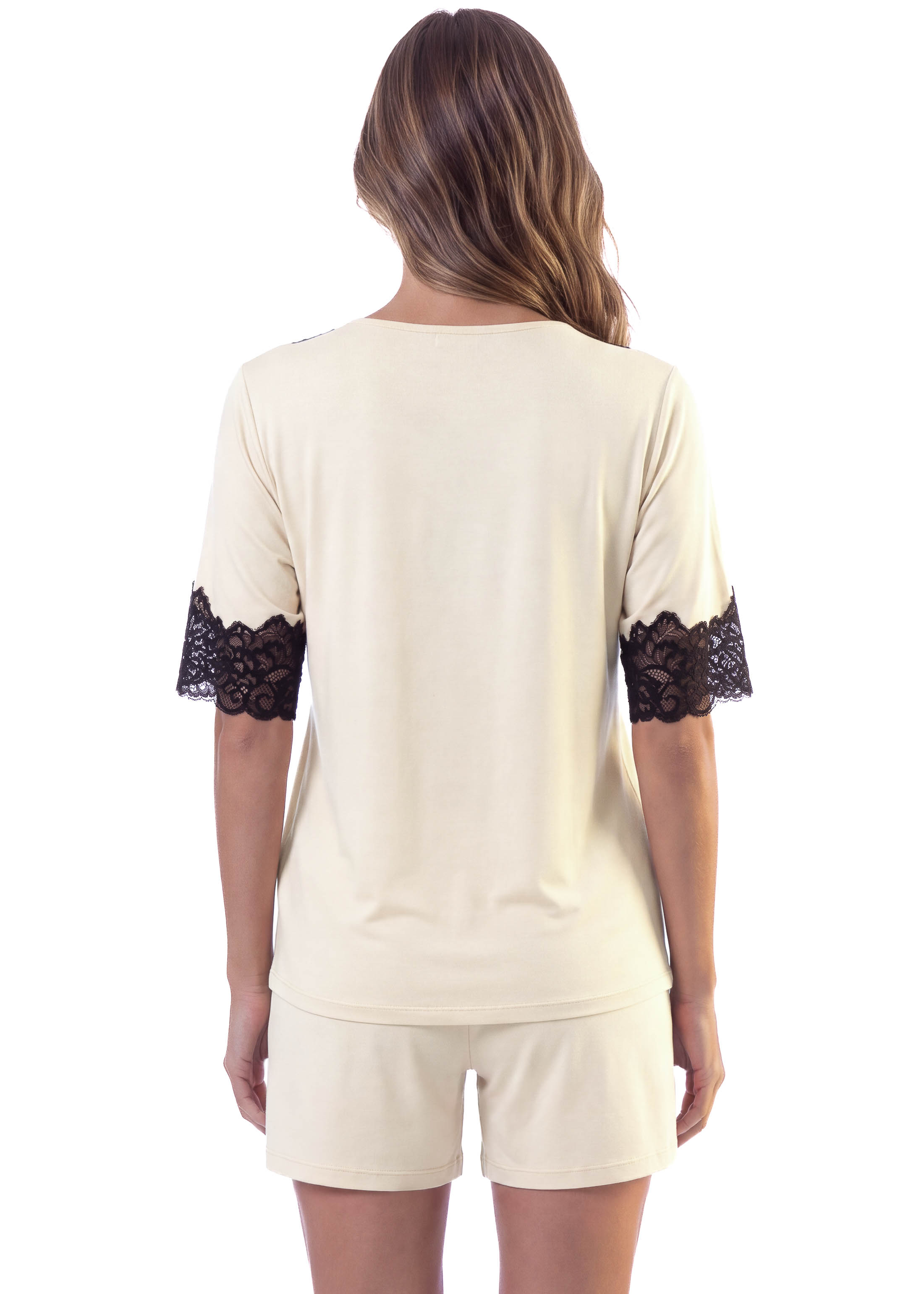 Pijama Feminino Curto Mellow Branco - Imagem 2