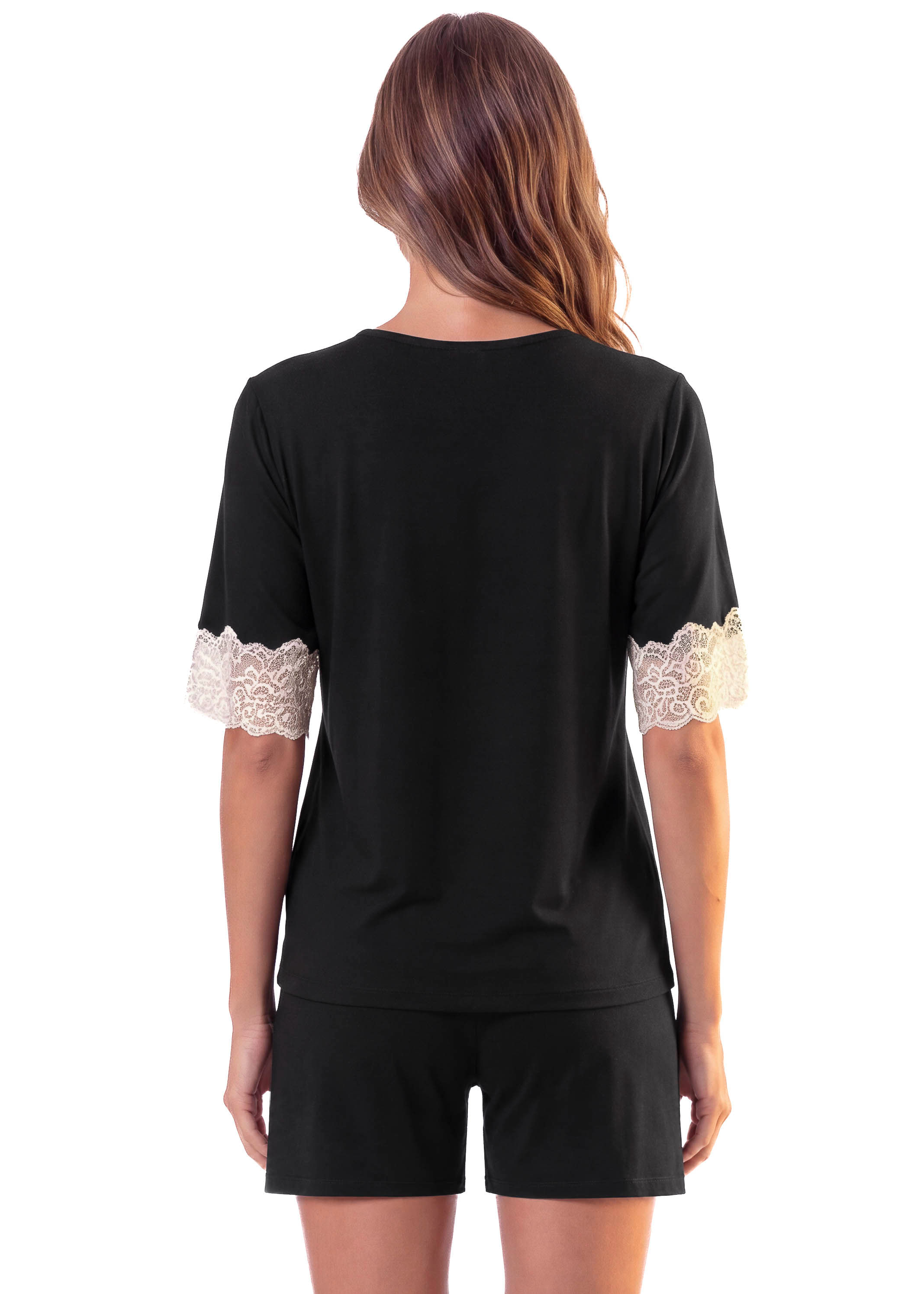 Pijama Feminino Curto Mellow Preto - Imagem 2