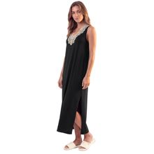 Camisão Feminino Regata Longo Mellow Preto - Imagem 1